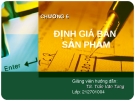 Bài thuyết trình: Định giá bán sản phẩm