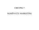 Bài giảng Nghiên cứu marketing