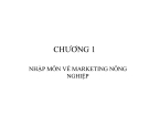 Bài giảng  Nhập môn marketing nông nghiệp