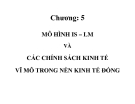 Bài giảng Mô hình IS – LM và  các chính sách kinh tế vĩ mô trong nền kinh tế đóng