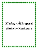 Kĩ năng viết Proposal dành cho Marketers