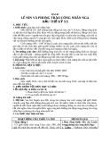 Giáo án Lịch sử 10 bài 40: Lê-Nin và phong trào công nhân Nga đầu thế kỷ XX