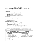 Giáo án bài Mẫu có dạng hình hộp và hình cầu - Mỹ thuật 6 - GV.N.Hồng Nhung