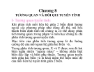 Bài giảng Tương quan và hồi qui tuyến tính