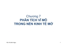 Bài giảng Kinh tế vĩ mô ( Trần Thị Minh Ngọc)  - Chương 7 Phân tích vĩ mô trong nền kinh tế mở