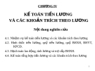 Bài giảng Kế toán doanh nghiệp (Nguyễn Thị Nga) - Chương 4: Kế toán tiền lương và các khoản trích theo lương