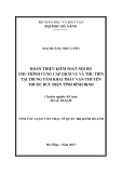 Tóm tắt luận văn thạc sĩ: Hoàn thiện kiểm soát nội bộ chu trình cung cấp dịch vụ và thu tiền tại trung tâm khai thác vận chuyển thuộc bưu điện tỉnh Bình Định