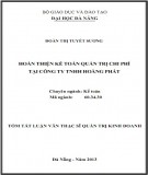 Tóm tắt Luận văn Thạc sĩ Quản trị kinh doanh: Hoàn thiện kế toán quản trị chi phí tại Công ty TNHH Hoàng Phát