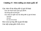 Bài giảng Quản trị kinh doanh quốc tế (Nguyễn Hùng Phong) - Chương 4: Môi trường tài chính quốc tế