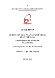 Tóm tắt luận văn Thạc sĩ: Nghiên cứu giải pháp an ninh trong quản trị mạng