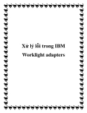 Xử lý lỗi trong IBM Worklight adapters