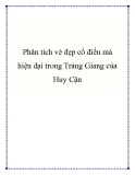 Phân tích vẻ đẹp cổ điển mà hiện đại trong Tràng Giang của Huy Cận