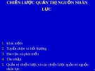 Bài giảng Quản trị kinh doanh quốc tế - Chương 9: Chiến lược quản trị nguồn nhân lực 