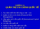 Bài giảng Quản trị kinh doanh quốc tế - Chương 12: Quản trị tài chính quốc tế    