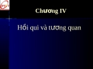 Bài giảng Thống kê doanh nghiệp (Ths.Trần Ngọc Minh) - Chương 4: Hồi qui và tương quan