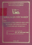 Khóa luận tốt nghiệp: Nhập khẩu và phân phối dầu nhờn trên thị trường Việt Nam của công ty cổ phần hóa dầu petrolimex