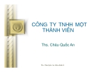 Công ty TNHH một thành viên  - TS Châu Quốc An