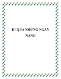 Truyện ngắn: Đi qua những ngày nắng