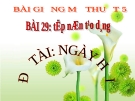 Bài giảng Mỹ Thuật 5 bài 29: Tập nặn tạo dáng: Đề tài Ngày hội