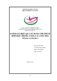 Tiểu luận nuôi trồng thủy sản: Đánh giá hiệu quả sử dụng chế phẩm sinh học trong ương cá lăng nha (mystus wyckioides)