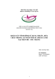 Tiểu luận nuôi trồng thủy sản: Khảo sát tình hình sử dụng thuốc, hóa chất trong ao nuôi tôm sú thâm canh tại Trần Đề - Sóc Trăng