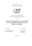 Luận văn nuôi trồng thủy sản: Đánh giá ảnh hưởng của sự kết hợp các loại hormon trong sản xuất giống cá rô đồng