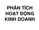 Bài giảng Phân tích hoạt động trong kinh doanh