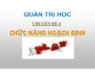 Tiểu luận: Chức năng hoạch định