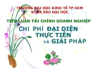 Tiểu luận: Chi phí đại diện thực tiễn và giải pháp