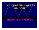 Tiểu luận: Kỹ năng phân quyền giao việc