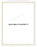 Quyết định số 1649/QĐ-CT 2013