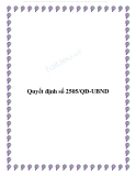 Quyết định số 2505/QĐ-UBND 2013