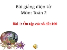 Bài giảng Ôn tập các số đến 100 - Toán 2 - GV.Lê Văn Hải