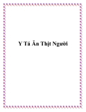 Truyện kinh dị: Y Tá Ăn Thịt Người