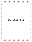 Truyện kinh dị: Cái chết cô vũ nữ