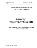 Báo cáo tổng hợp: Thực tế tổ chức kế toán tại Công ty cổ phần đầu tư xây dựng & Thương mại Tường Minh