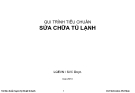 Quy trình tiêu chuẩn sửa chữa tủ lạnh - LG Việt Nam