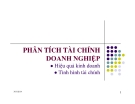 Bài giảng Phân tích tài chính doanh nghiệp - Tình hình tài chính