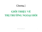 Bài giảng Giới thiệu về thị trường ngoại hối