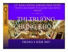 Thị trường chứng khoán và các công cụ trên thị trường chứng khoán - Ủy ban chứng khoán nhà nước