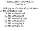 Bài  giảng Nguyên lý quản trị kinh doanh (GV. Nguyễn Hải Sản) - Chương 3: Môi trường kinh doanh (tt)