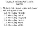 Bài  giảng Nguyên lý quản trị kinh doanh (GV. Nguyễn Hải Sản) - Chương 3: Môi trường kinh doanh