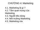 Bài  giảng Nguyên lý Quản trị kinh doanh (GV. Nguyễn Hải Sản) - Chương 4: Marketing