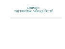 Bài giảng Thanh toán quốc tế (TS.Đặng Ngọc Đức) - Chương 6: Thị trường vốn quốc tế