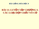 Bài giảng Luyện tập chương 1 - các loại hợp chất vô cơ - Hóa 9 - GV.N Phương