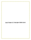 Quyết định số 3326/QĐ-UBND 2013