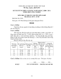 Đề thi tốt nghiệp và đáp án CĐ nghề khoá 2 môn Điện công nghiệp (2008-2011) - Mã: ĐCN - LT 05 - Phần lý thuyết