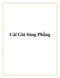 Cái Giá Sòng Phẳng