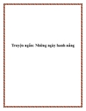 Truyện ngắn: Những ngày hanh nắng