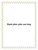 Hạnh phúc phía sau lưng